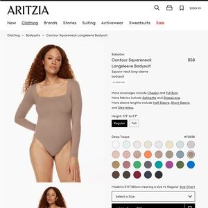 Long sleeve Aritzia bodysuit